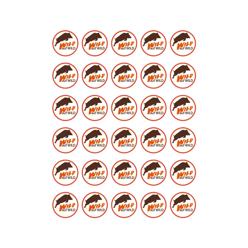 Sticker sheet "Wild on Wild" 3.5 cm (150 pieces)