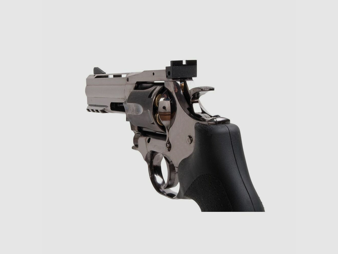 Dan Wesson 715 4" Silver 4.5mm BB Air Pressure Co2