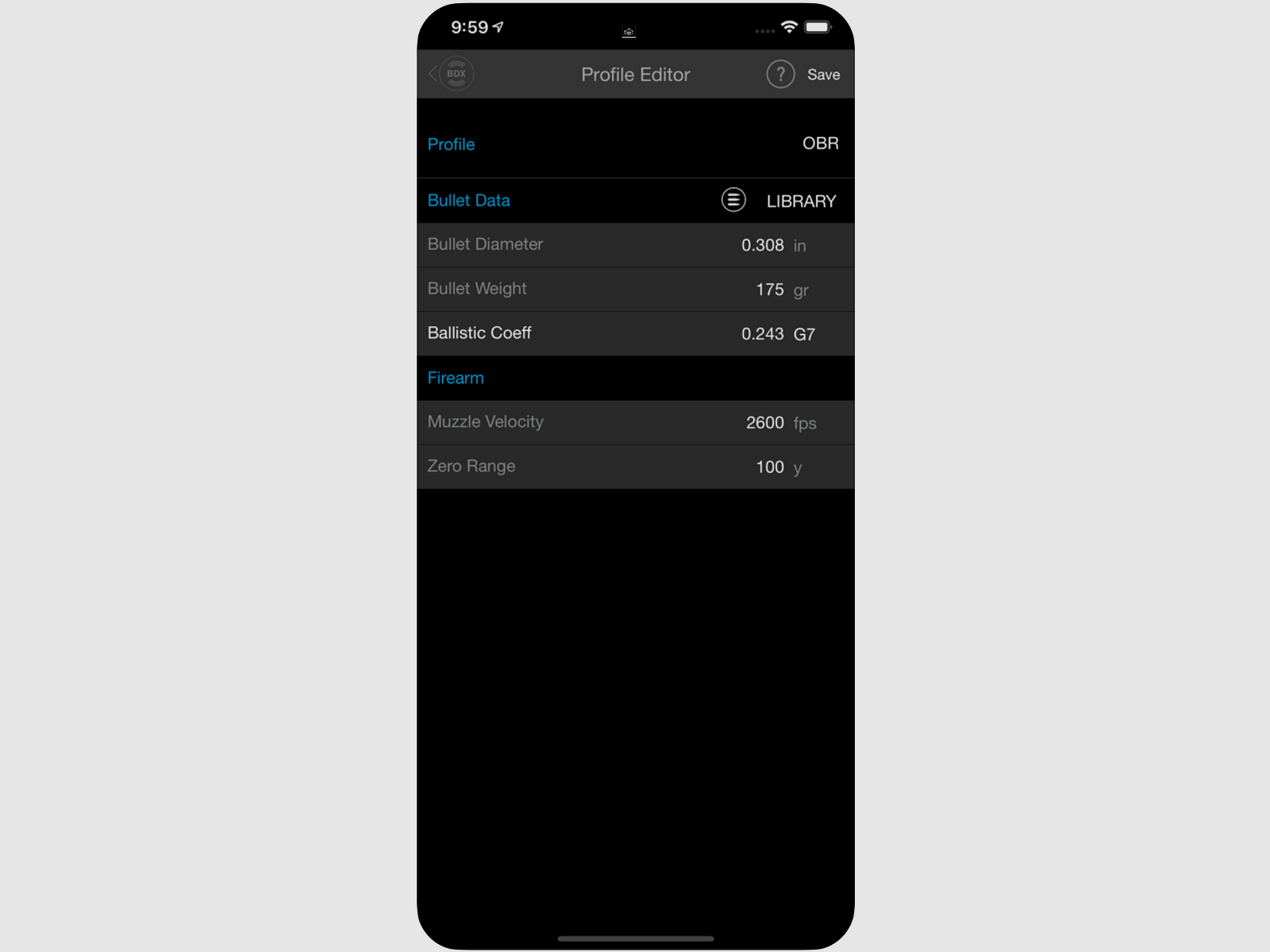 SIG BDX-Ballistic App, afbeelding 5 van 9