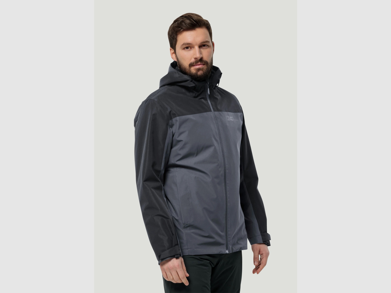 JACK WOLFSKIN Taubenberg 3in1 Giacca M Phantom