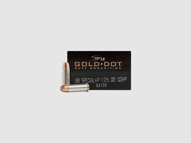 Speer Gold Dot .38 Special +P 125GR GDHP 50 cartucce