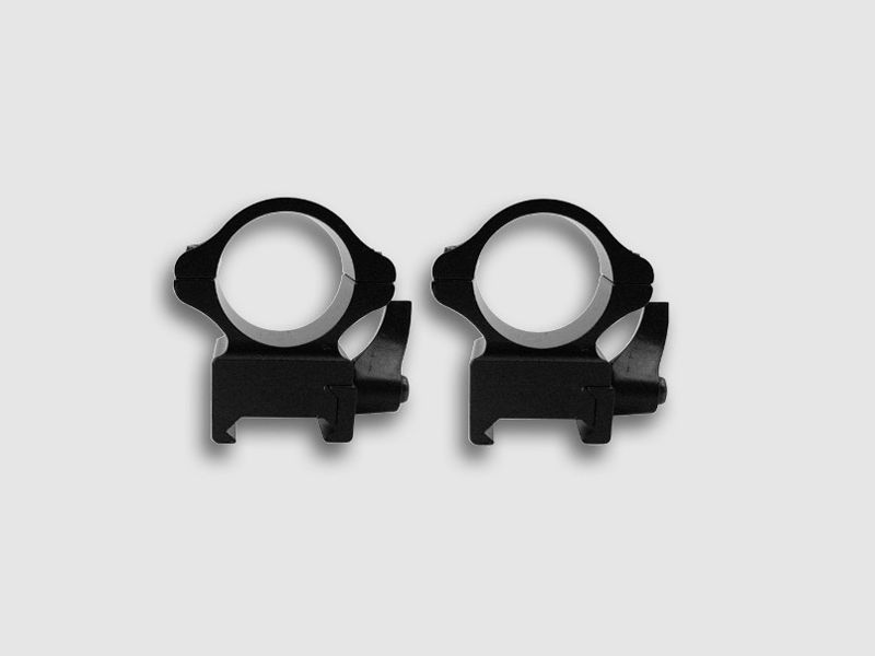 High rings 25.4 mm for 22 mm rail with quick release