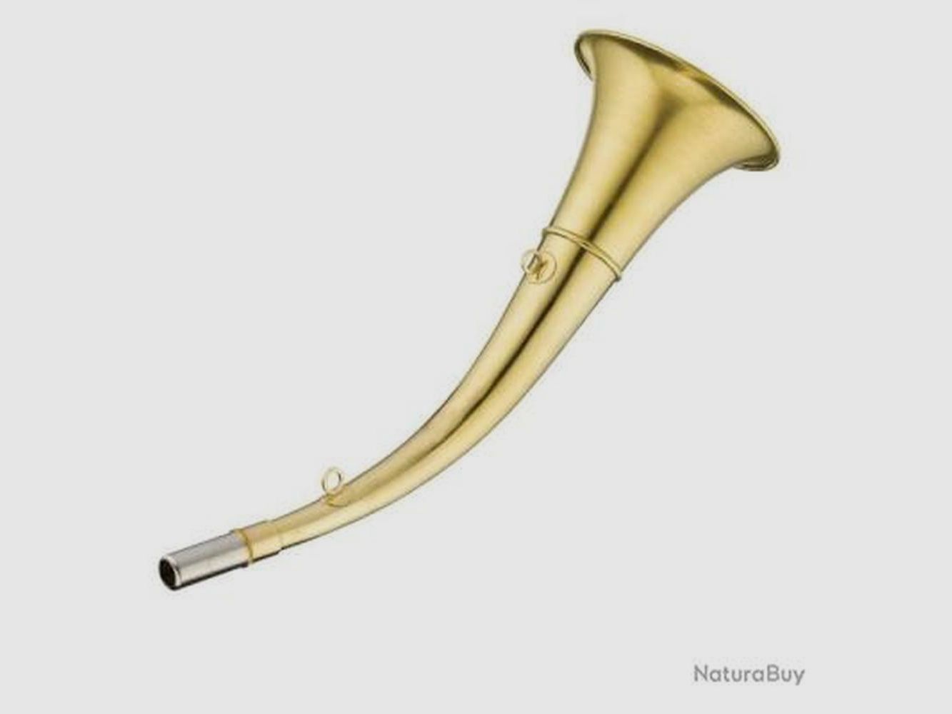 Round Horn Elless 24 cm - Natural Wood - Powerful Sound - For Signaling and Calling in Hunting, image 3 of 5