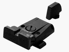 LPA Match Sight SPR per pistole HK USP: foglio di mira nero, incluso il mirino