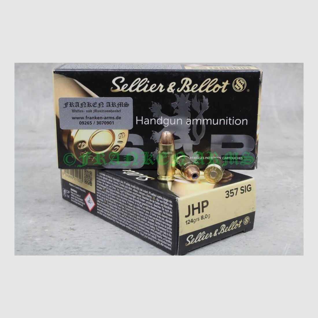 Sellier&Bellot .357 SIG JHP 124gr. 8.0g 50 pieces quantity discounts