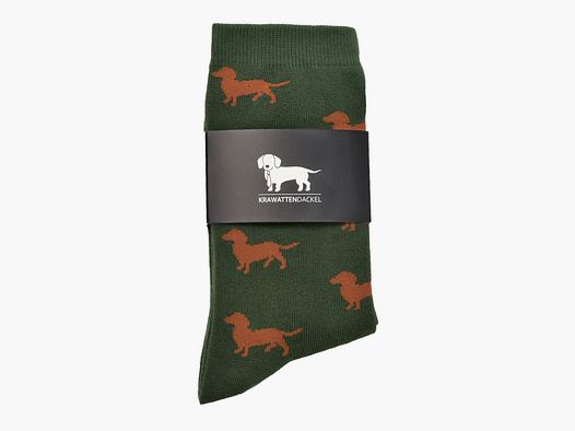Krawattendackel Socken mit Dackel
