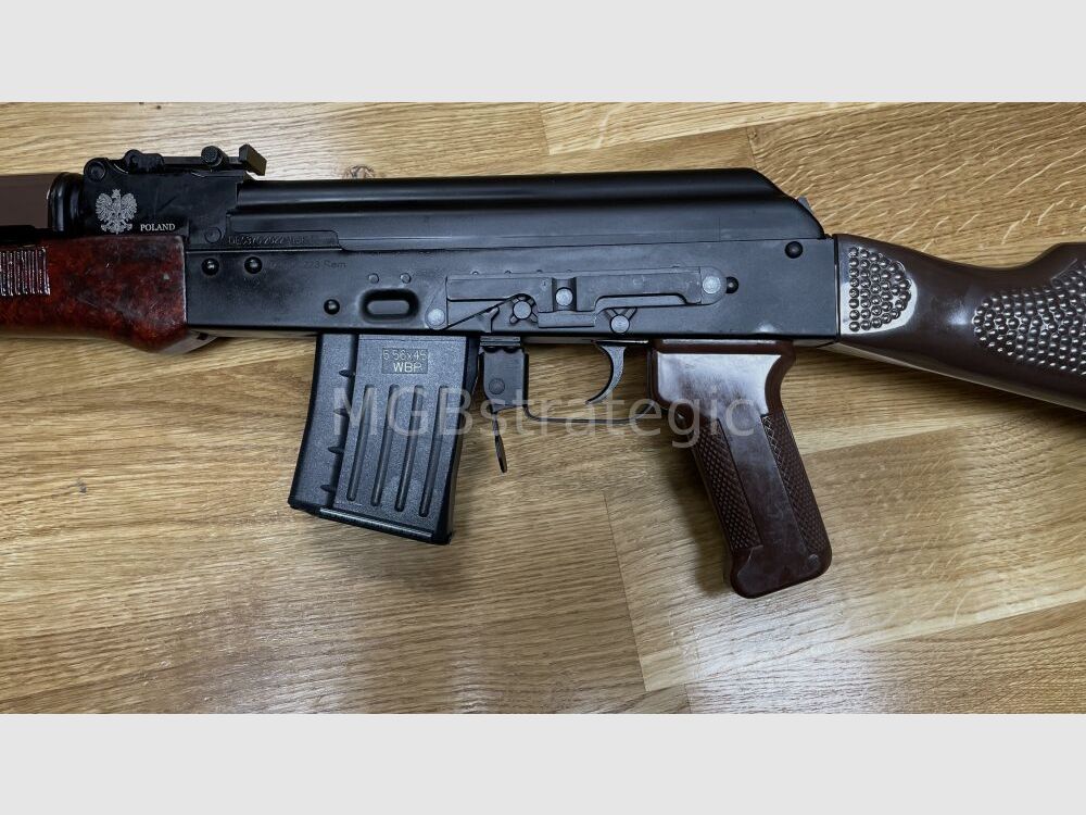 ¡Aprobado para uso deportivo! WBP Jack - rifle semiautomático .223Rem con piezas originales de la DDR NVA - sistema AKM AK47 AK74 - supresor de fogonazo AKM