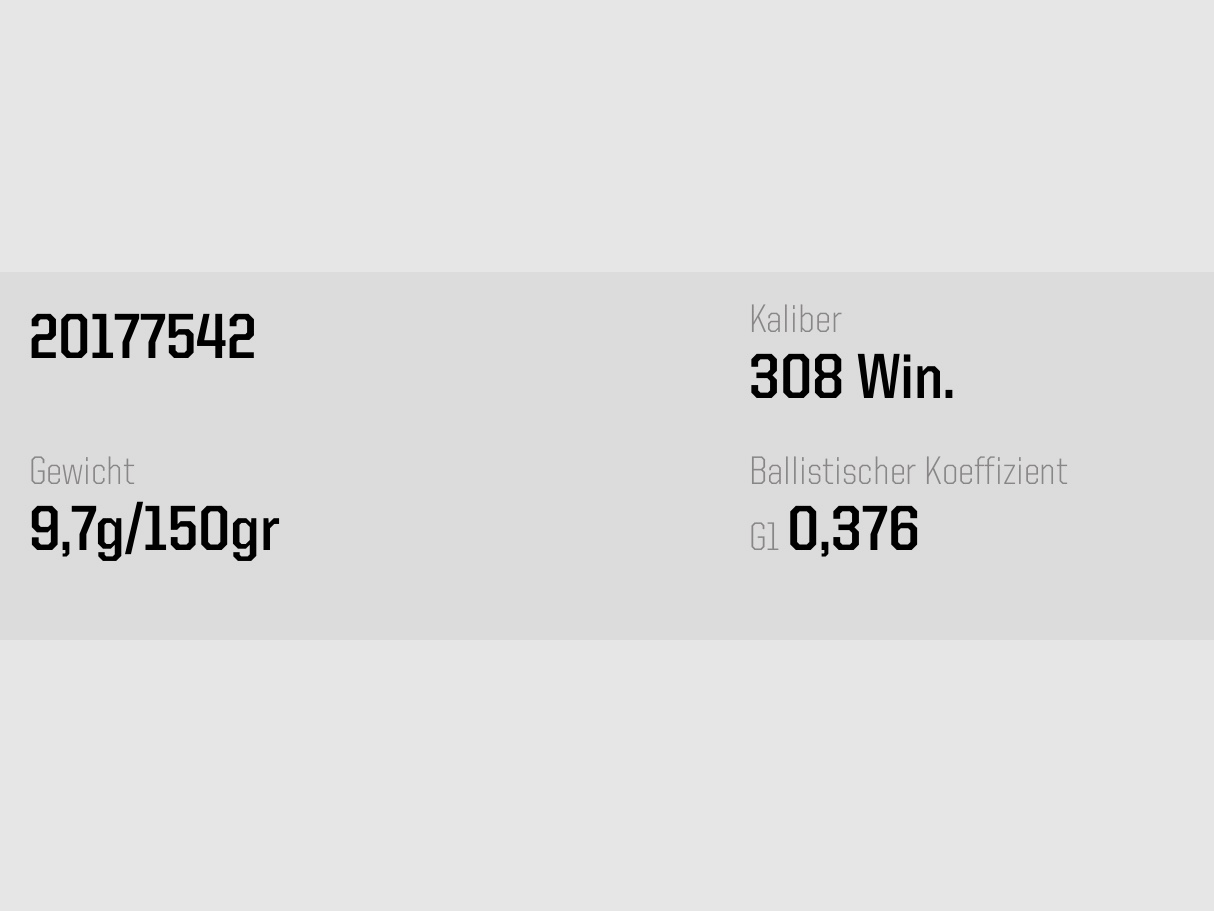Norma Ecostrike .308 Win. Ecostrike Silencer 9,7g 150gr. Büchsenmunition