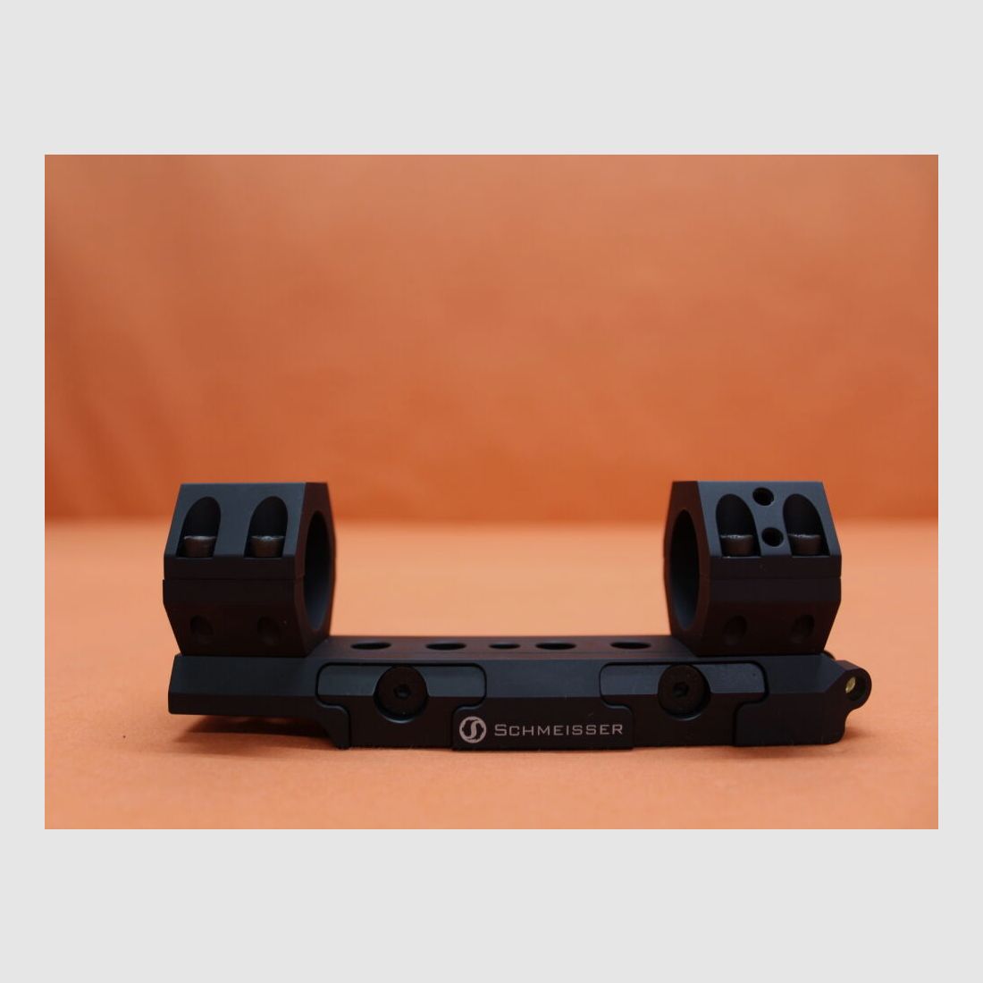 Schmeisser Schmeisser USM QD Blockmontage 1" Alu schwarz für Picatinnyprofil BH=ab 13,5mm incl. Libelle/Aufsatz