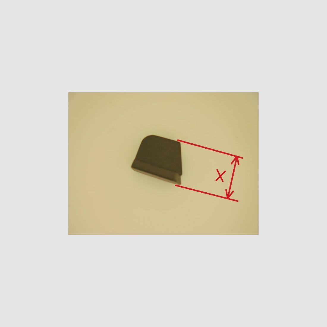 GUIDON ACIER HAUT POINT BLANC CZ 75/85/97, image 5 sur 5