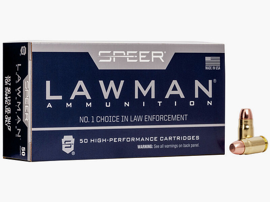 Speer Lawman CleanFire .357 Sig 125GR TMJ FN 50 cartouches