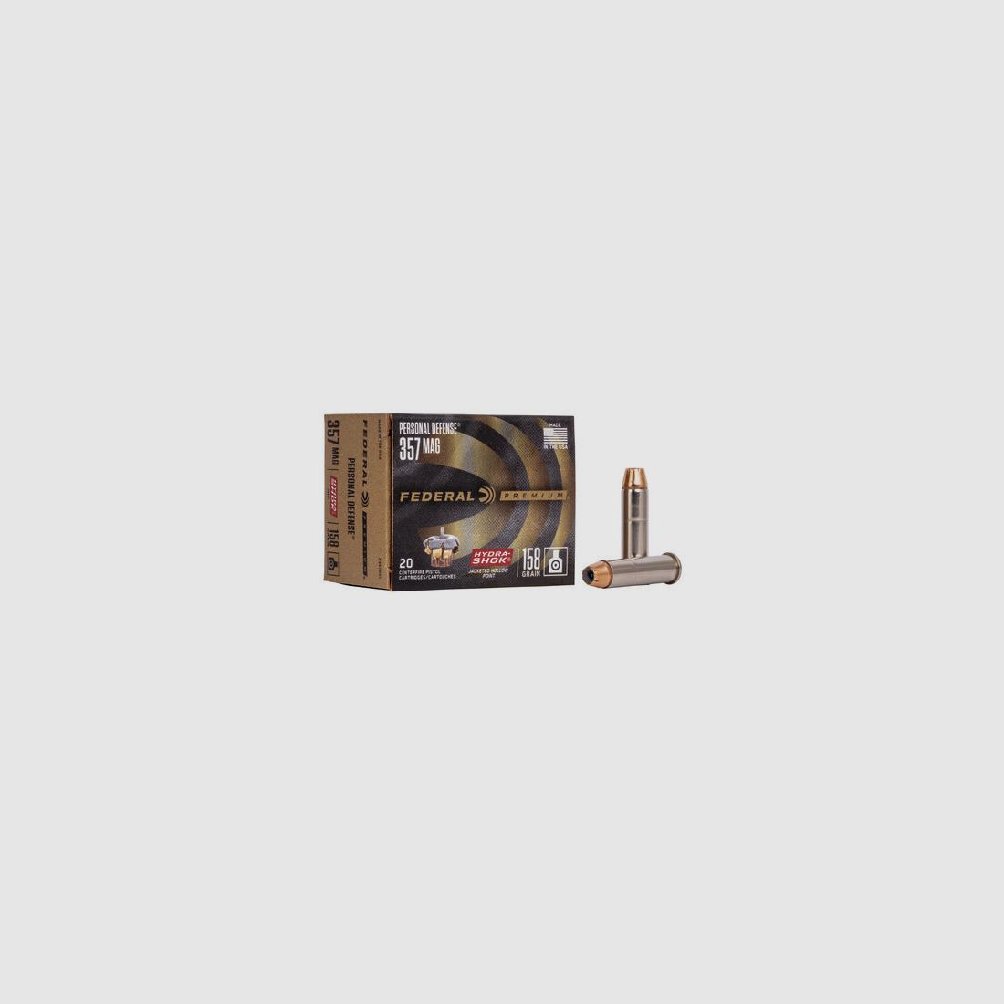 Federal Premium Personal Defense Hydra-Shok .357 Mag. 158GR JHP 20 Patronen
