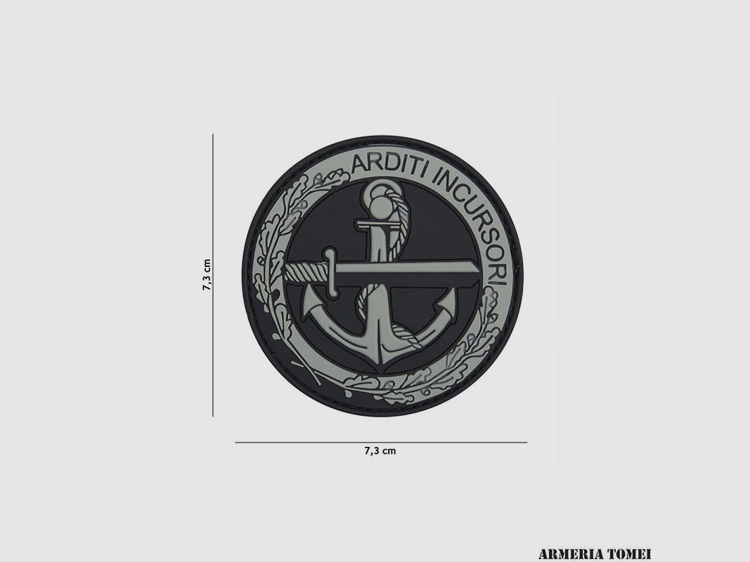 PATCH – 3D PVC ARDITI INCURSORI GRAY #11107