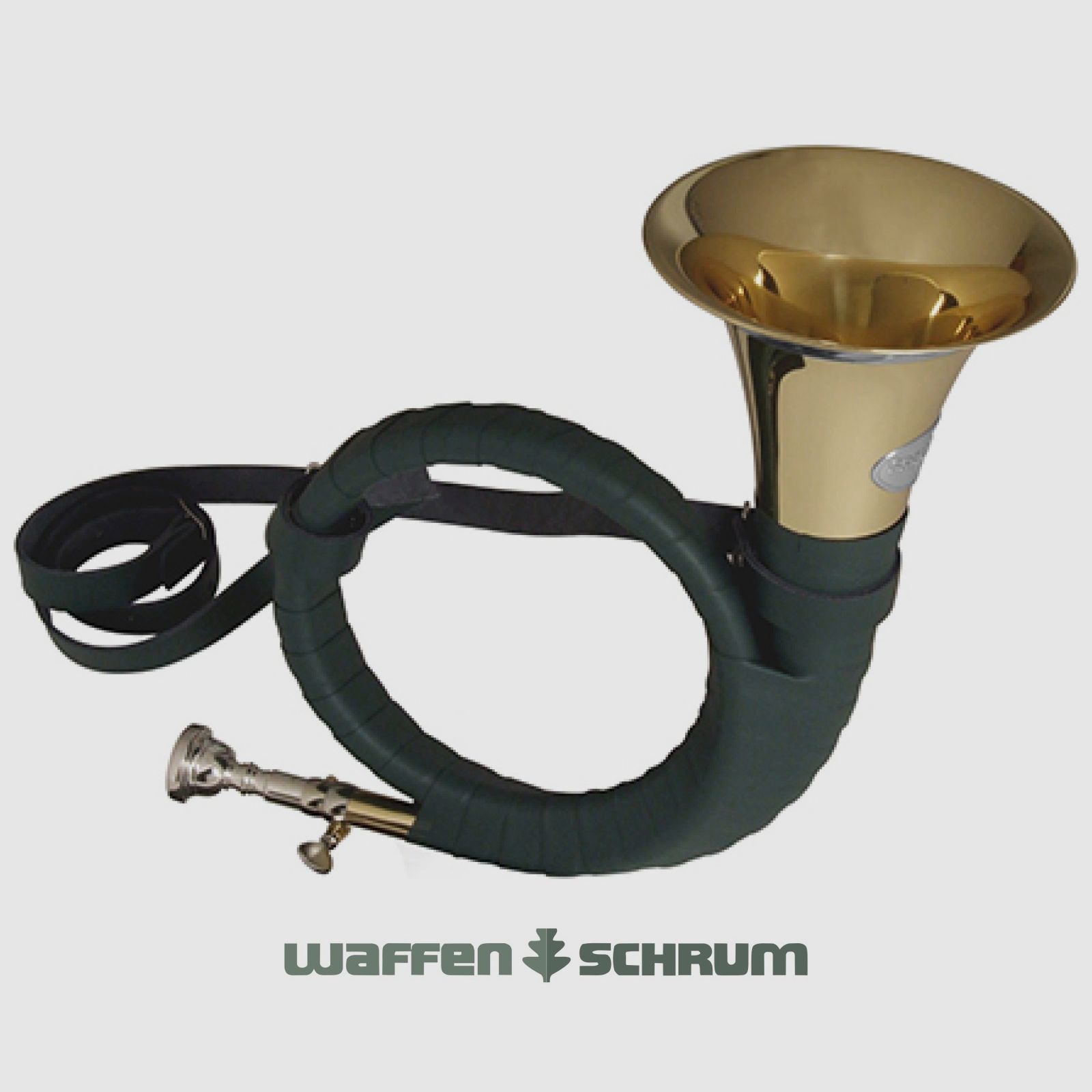 Kühnl&Hoyer Fürst-Plesshorn B Mod. 1304 Real Leather Wrapping, Lacquered Gold Brass Bell, Nickel Silver Rim, Leather Strap, Nickel Silver Tuning Slide and Mouthpiece