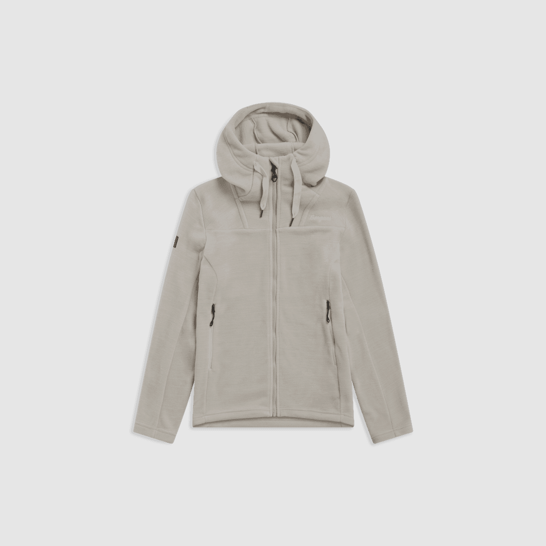 Bergans Hareid Fleece Hood Jacket Women Coastal Sand XS