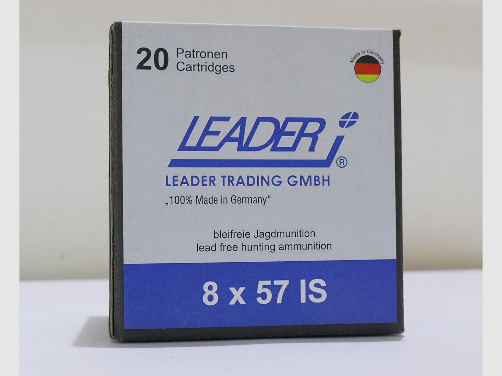 Leader 8x57IS LJG-SX 8,2g/127gr Büchsenpatronen Bleifrei