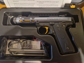 RUGER MARK IV 22/45 LITE .22 LFB. GRIS