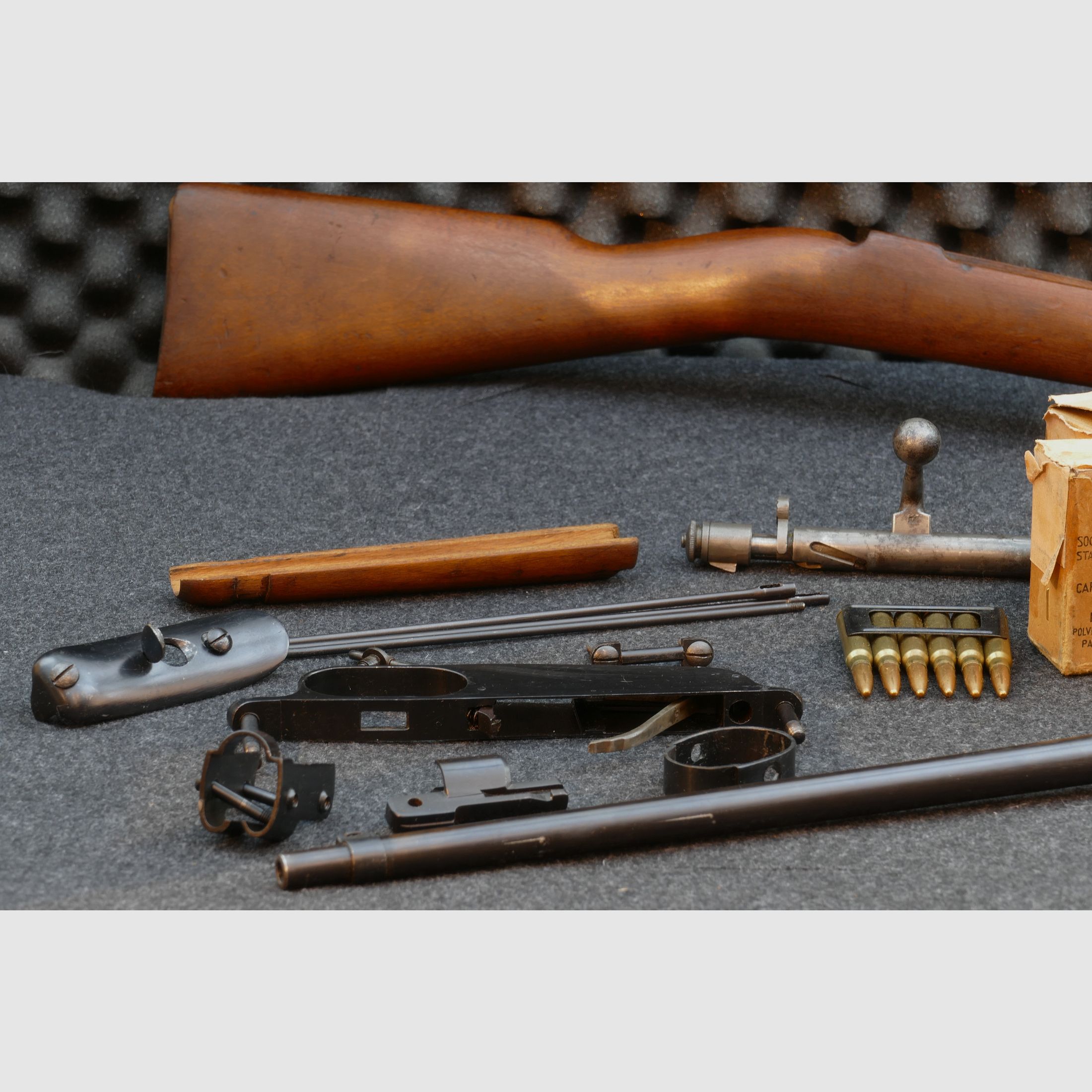Carcano Mod. 1938 „Fucile Corto“, 7,35Carcano — 1939 — Calcio e sistema con lo stesso numero (fucile corto), ordinanza, collezionista