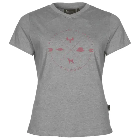 T-Shirt Wandern für Damen Grau Finnveden Pinewood, Bild 1 von 4