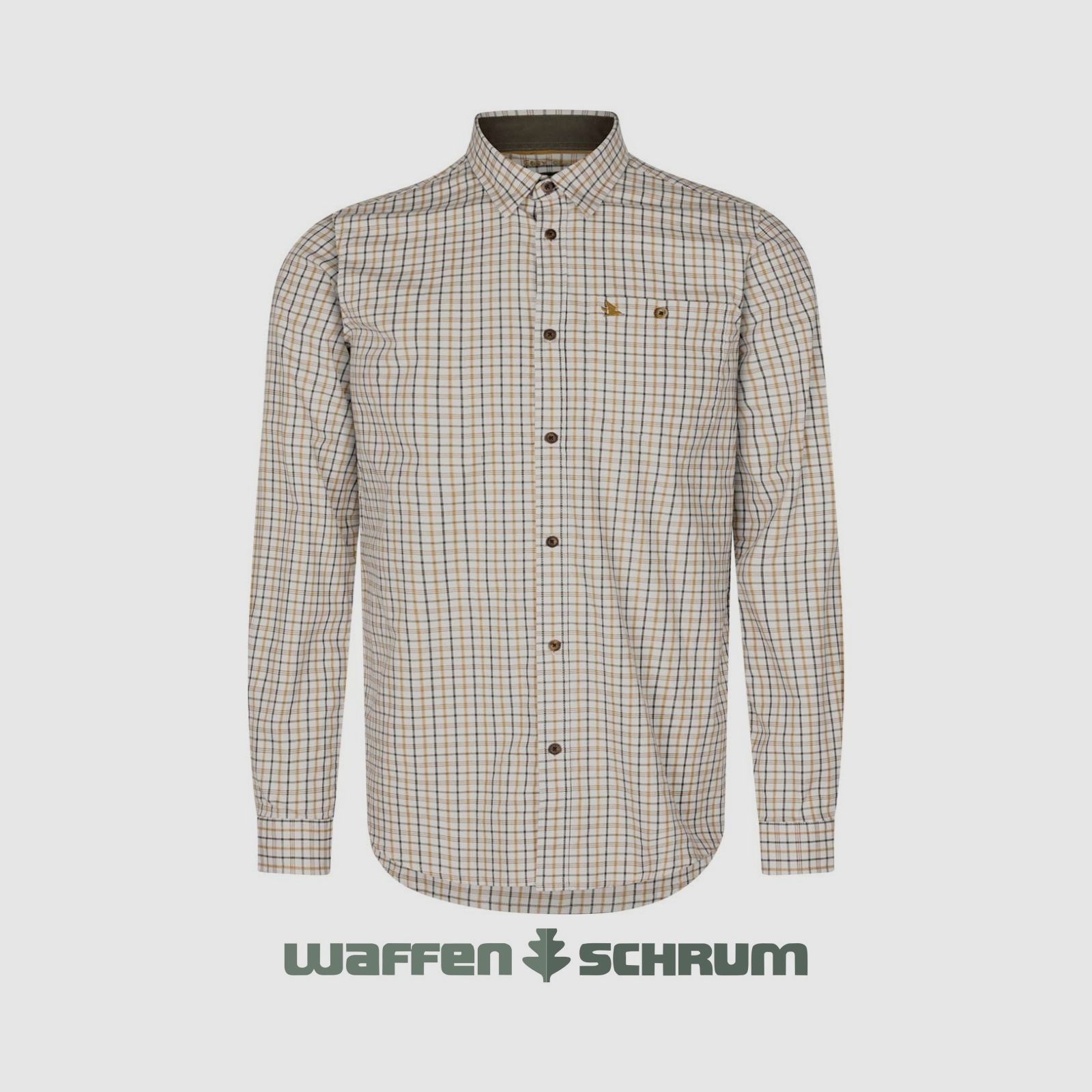Seeland Hemd Oxford Shooting Classic blauw/Classic bruin che