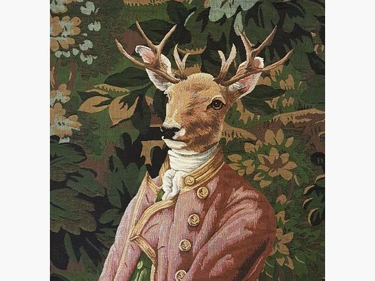 Lovergreen Kissen Motiv Kissen Hirsch rosa Jacke