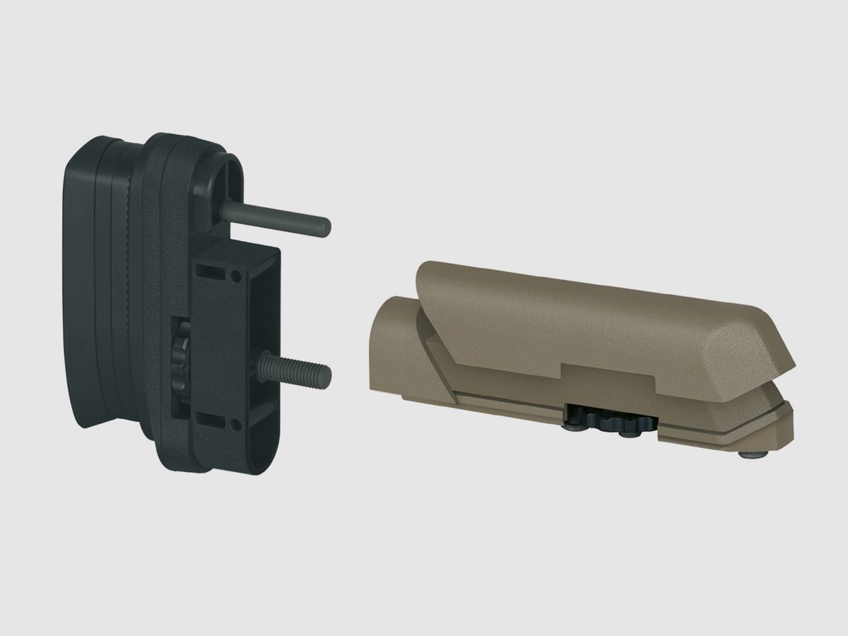 Amoeba Schaftbacke + Schaftkappe Striker S1 terra scura