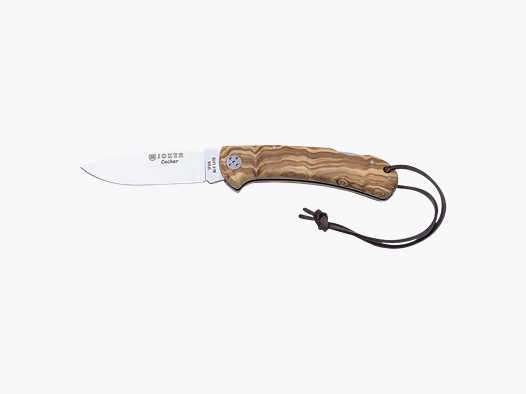 Coltello da tasca da caccia Cocker (NO134 legno d'olivo)