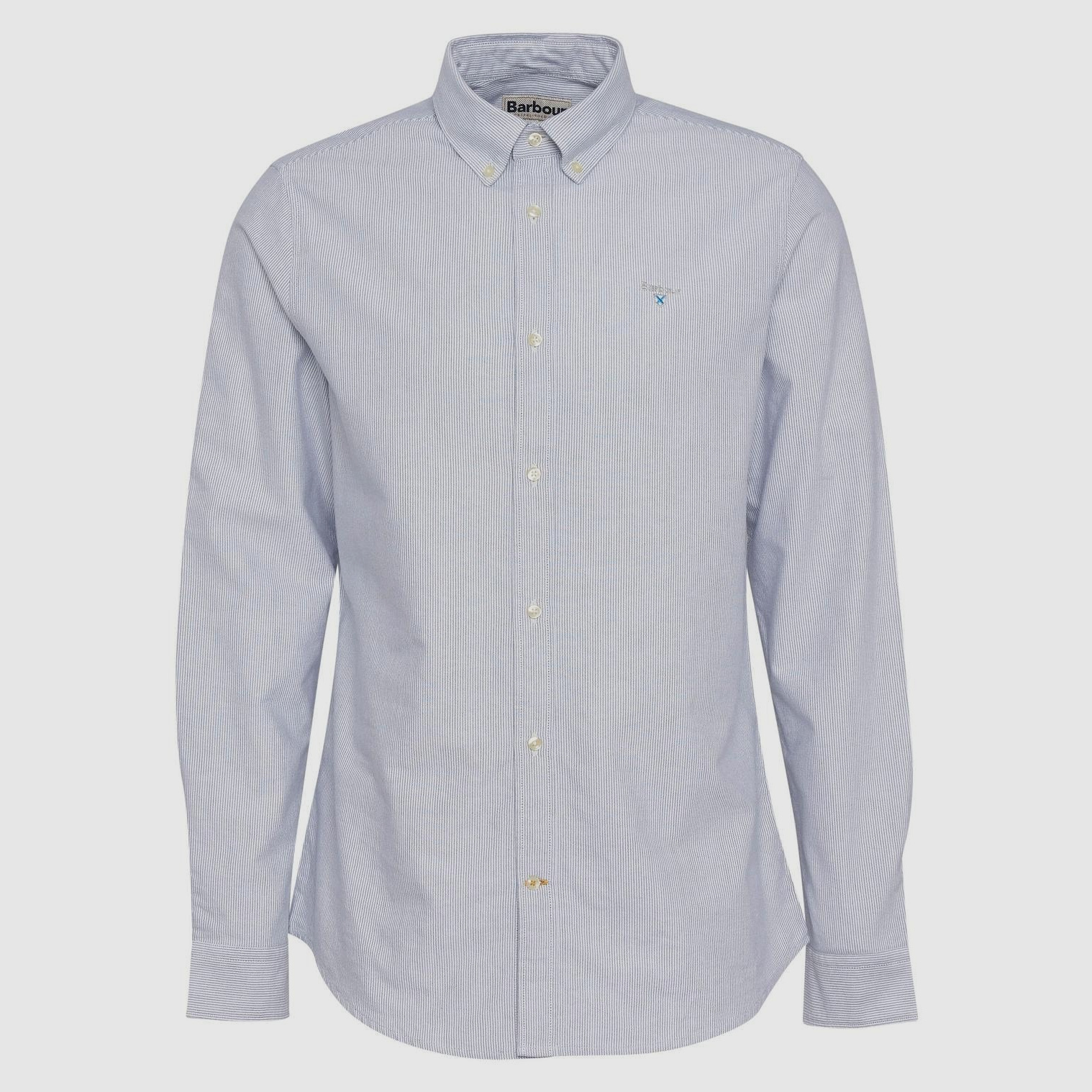 Barbour Stripe Oxtown Shirt Navy Mens S