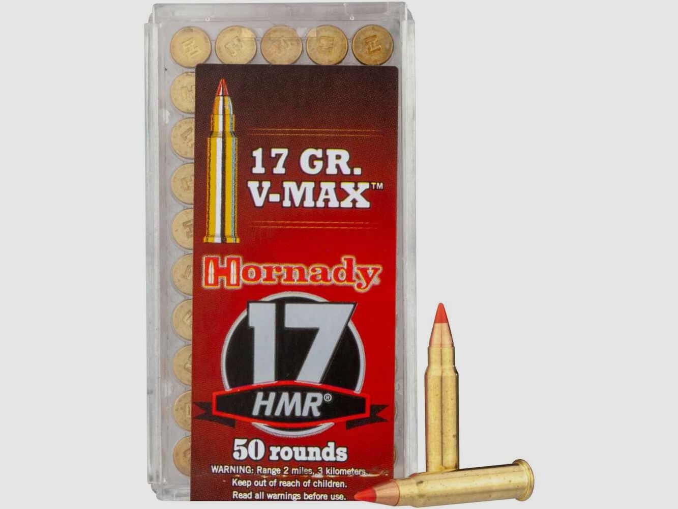 .17 HMR, V-Max 1,1g/17 grs. Hornady