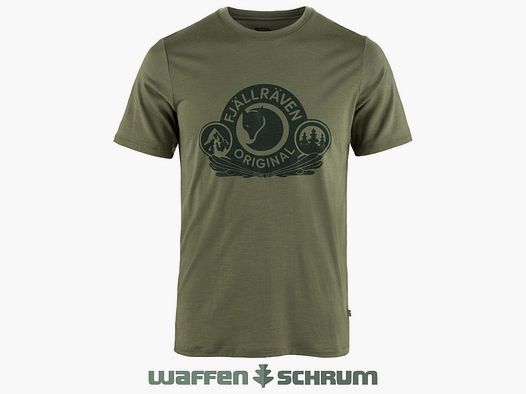Fjällräven T-Shirt Abisko Wool Classic Laurel Green