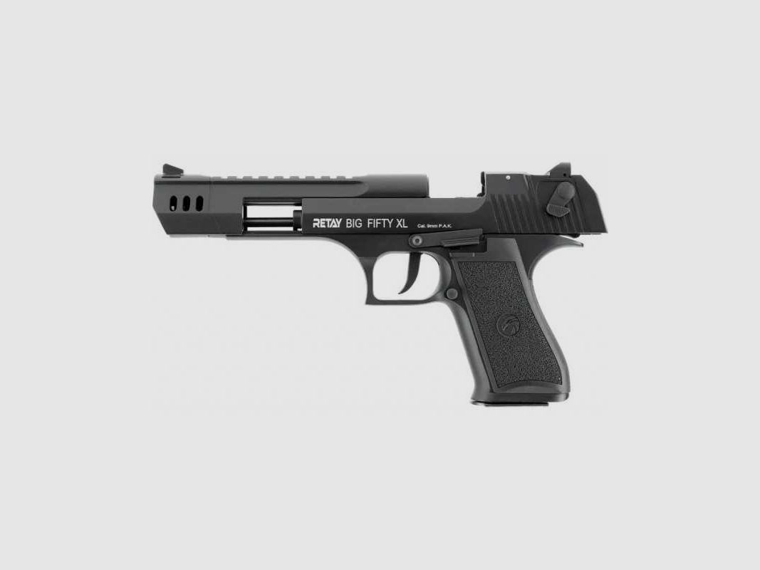 RETAY Big Fifty XL Black 9mm P.A.K. Schreckschusspistole Desert Eagle