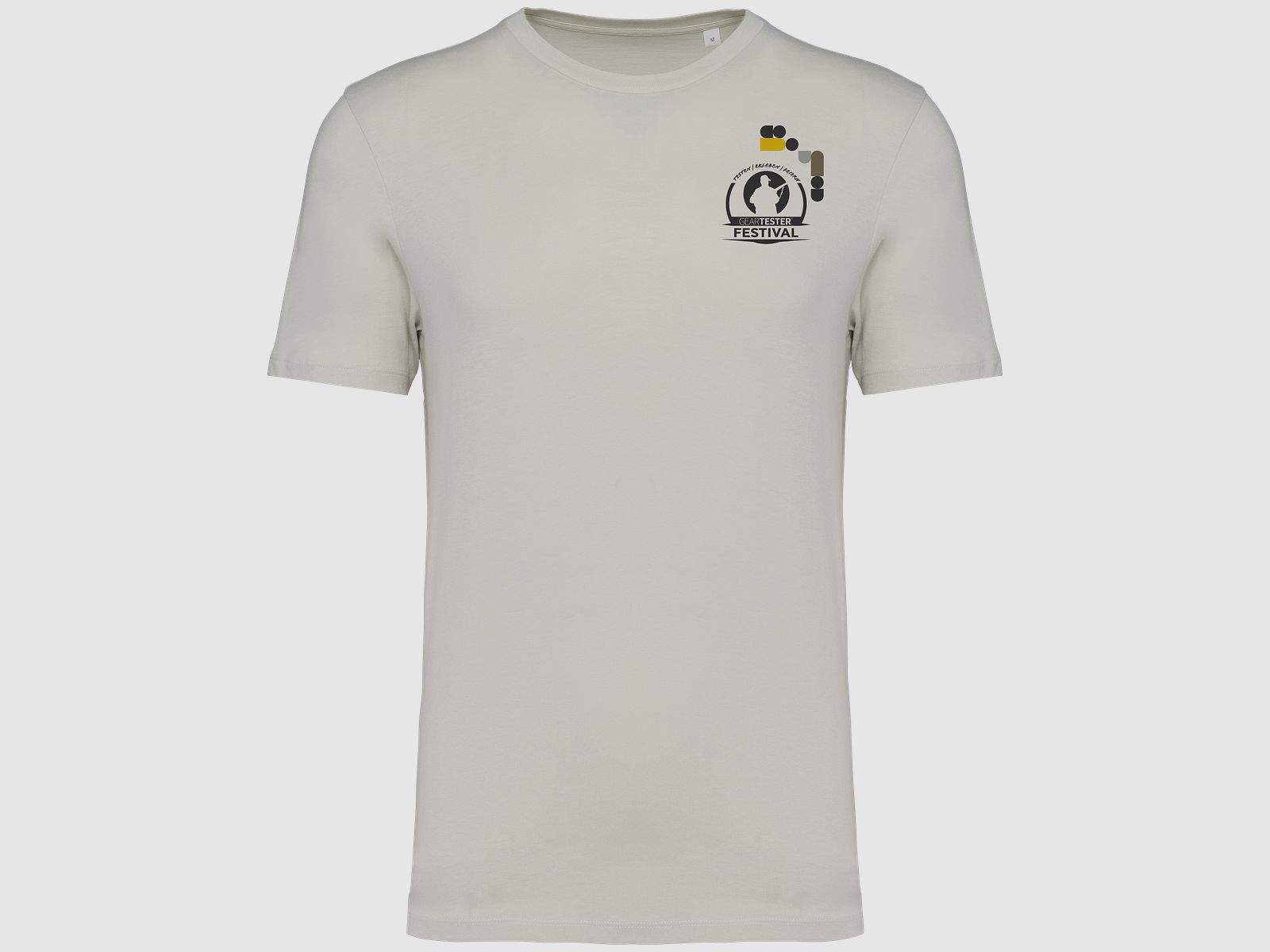 Geartester Festival Bio T-Shirt, piccolo logo