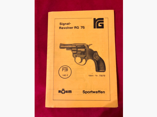 GEBRAUCHSANLEITUNG RG 76 ORIGINAL RÖHM