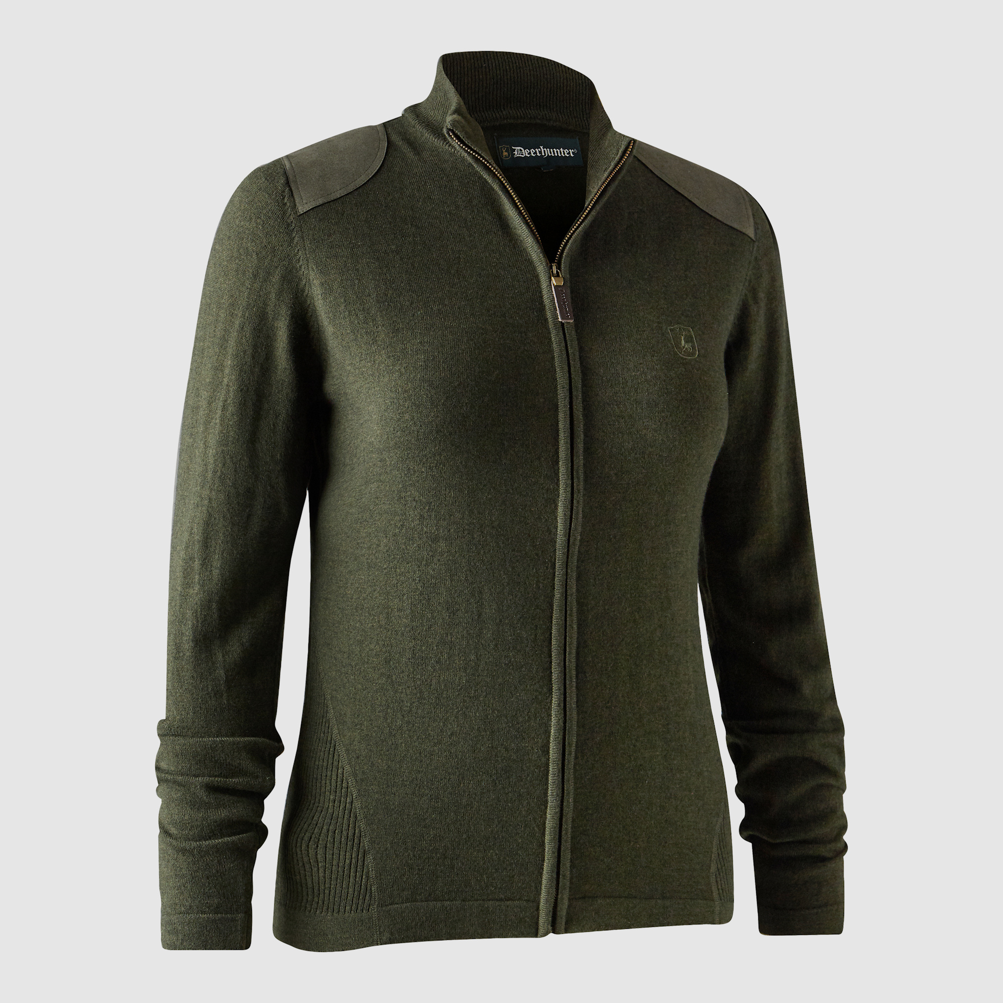 Deerhunter Lady Darlington Knit Cardigan Green Melange 44