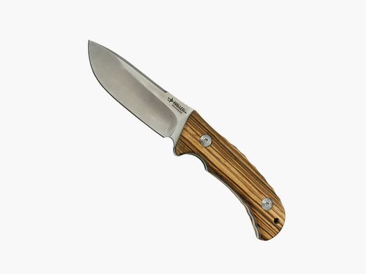 Coltello con manico in legno di zebra