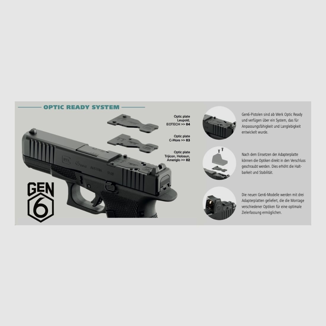 GLOCK 19 Gen6 OR  / 9mm