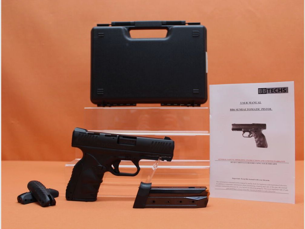 BBTechs Ha.Pistole 9mmLuger BBTechs BB6 4" Lauf, Verschluss mit Optic Socket Leuchtpunktvisiere Typ DOCTER