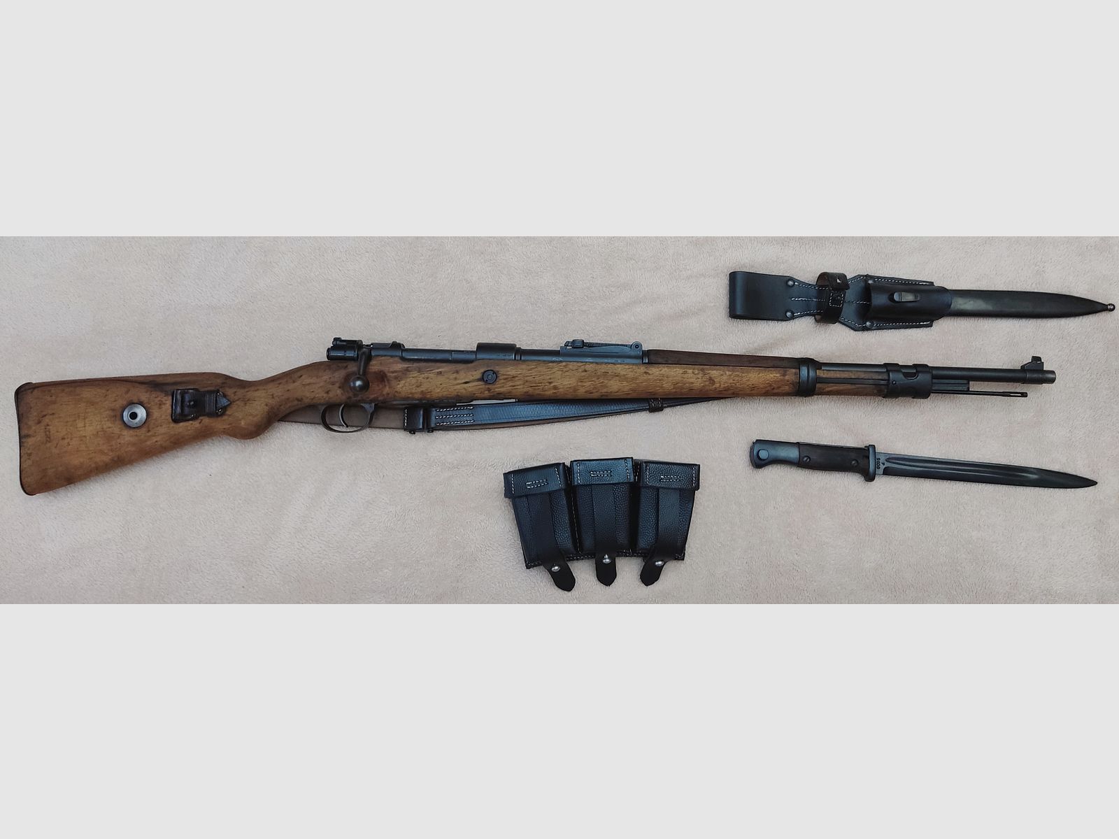 Mauser Karabiner 98k k98 Oberndorf S/42G 1935 Wehrmacht Ordonanz inkl. Bajonett Seitengewehr 98