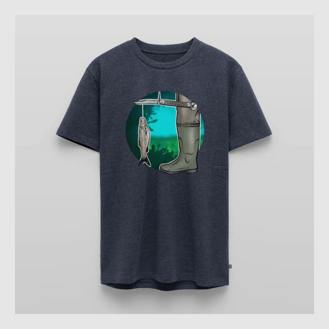 PUMA Heren Premium T-Shirt "Waagemesser – Petri Heil"
