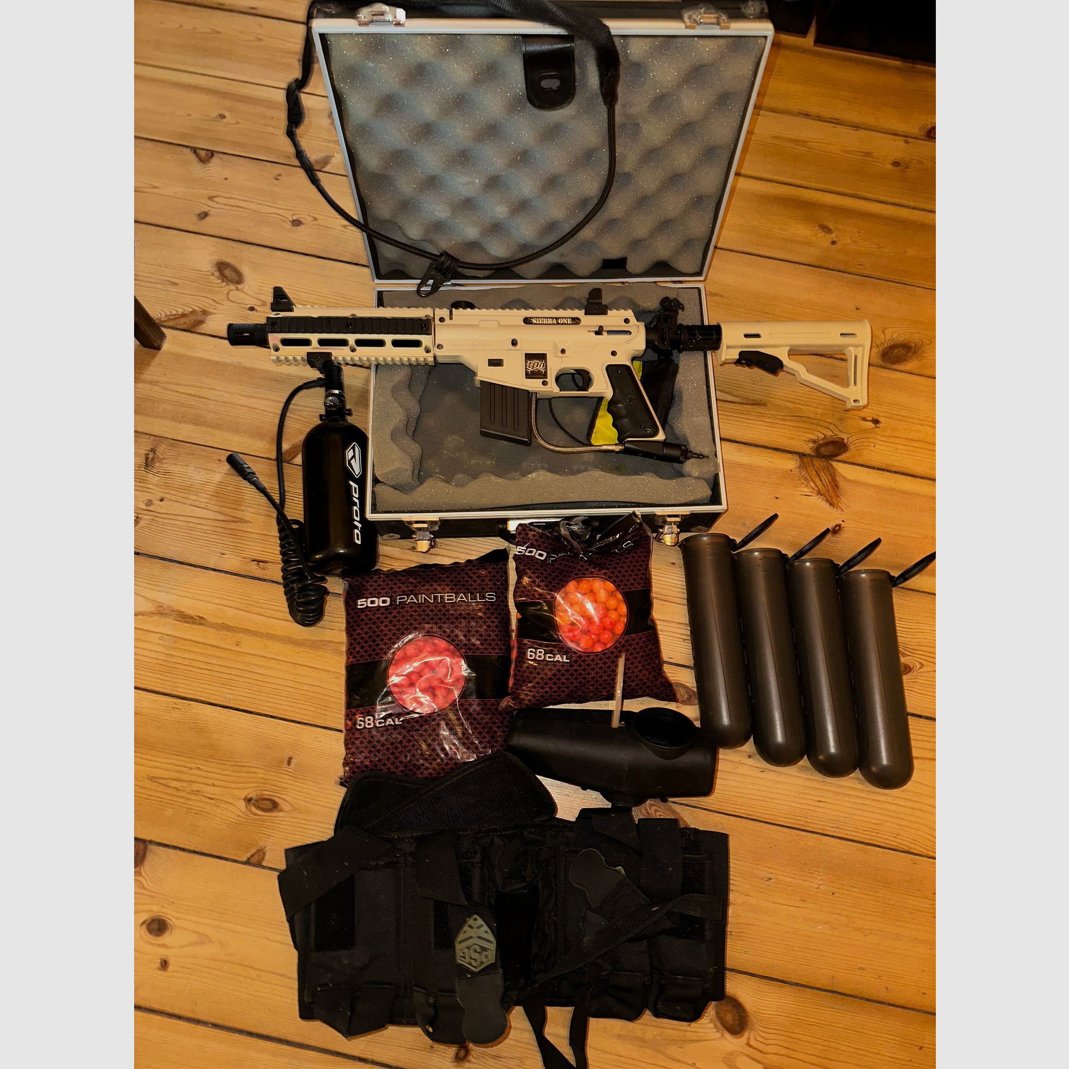 Tippmann Sierra One Tactical Paintball Markierer Kaliber .68 desert/tan