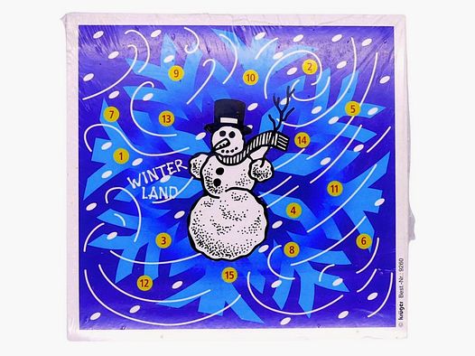 Krüger-Schießscheiben Glücksscheibe Winterland bunt Schießscheiben