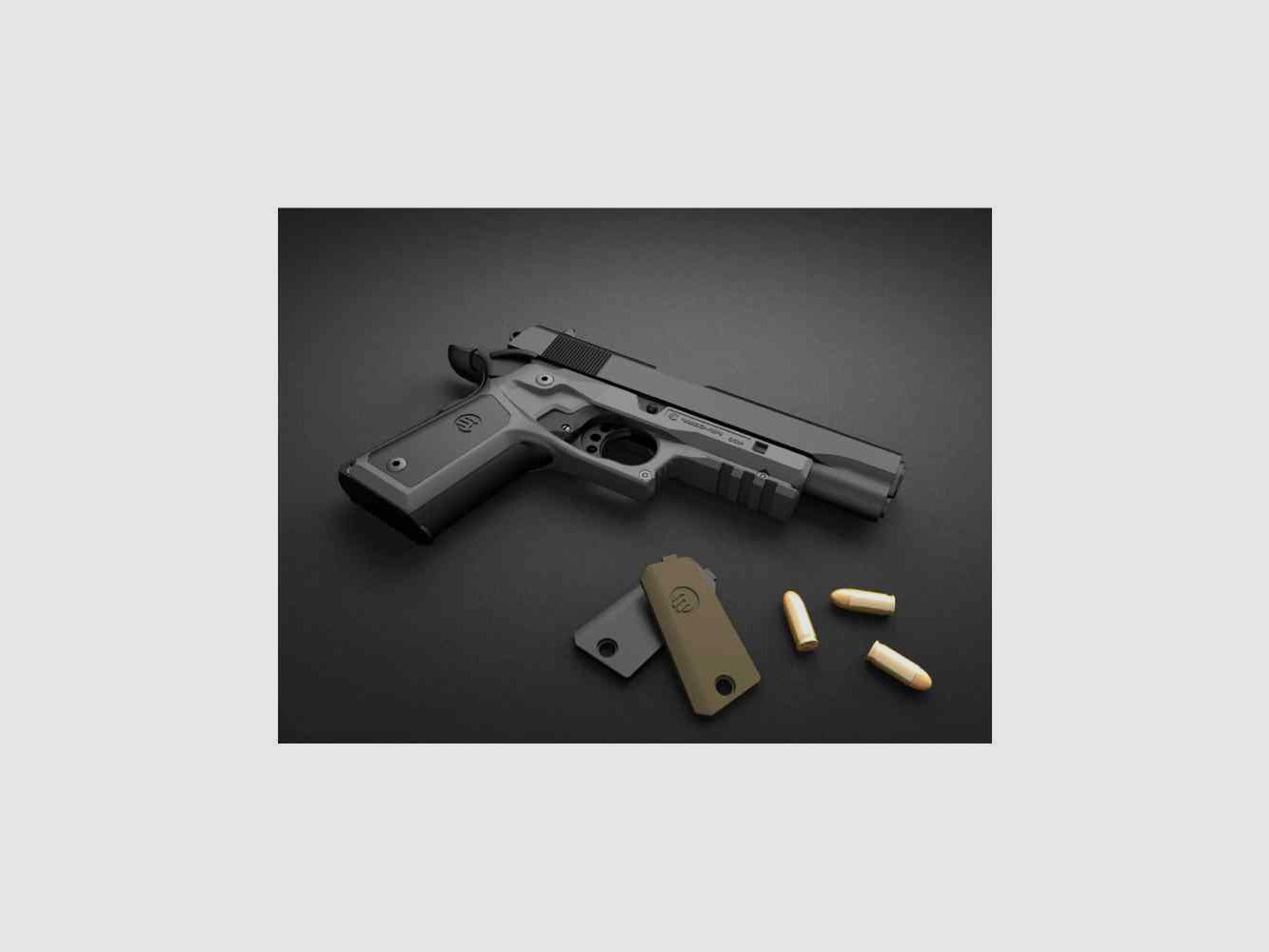 Recover Tactical 1911 GRIP AND RAIL SYSTEM mit farbigen Inlays