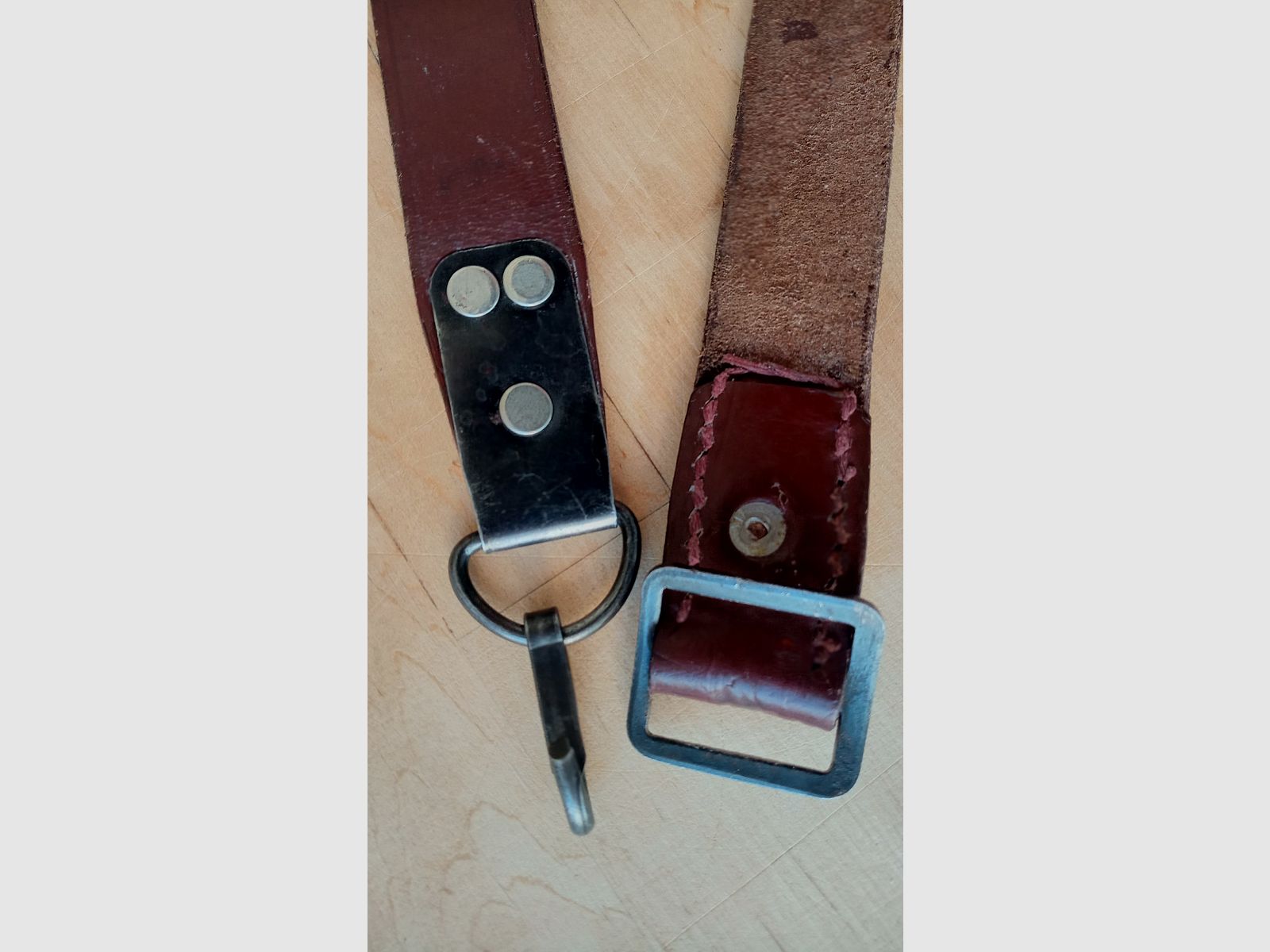 Sowjetischer genauer russischer AK47 / AKM Trageriemen aus Leder  // Gewehrriemen Waffengurt Riemen