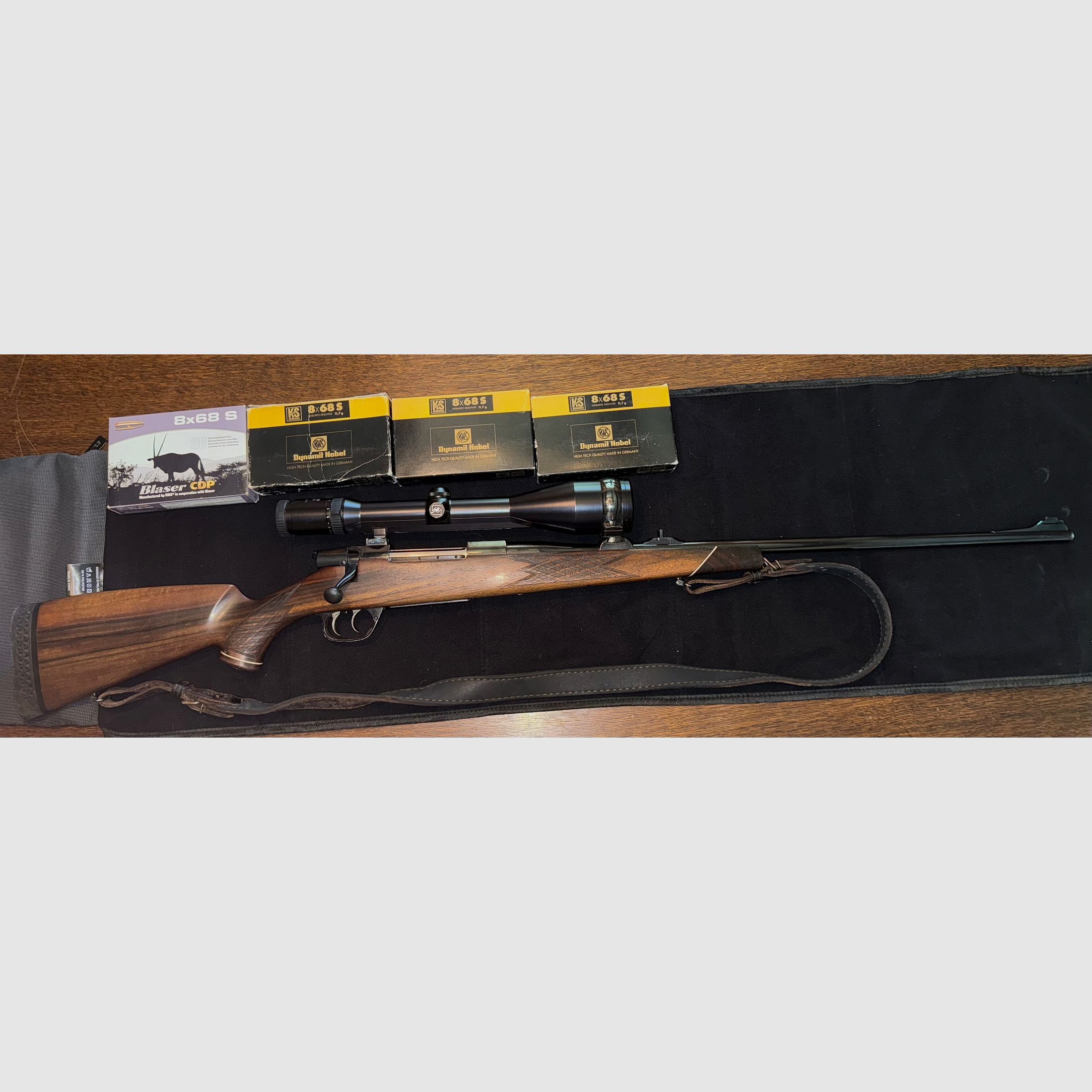 Voere 8x68S Zeiss Diavari ZM 3-12x56 T inkl. Munition