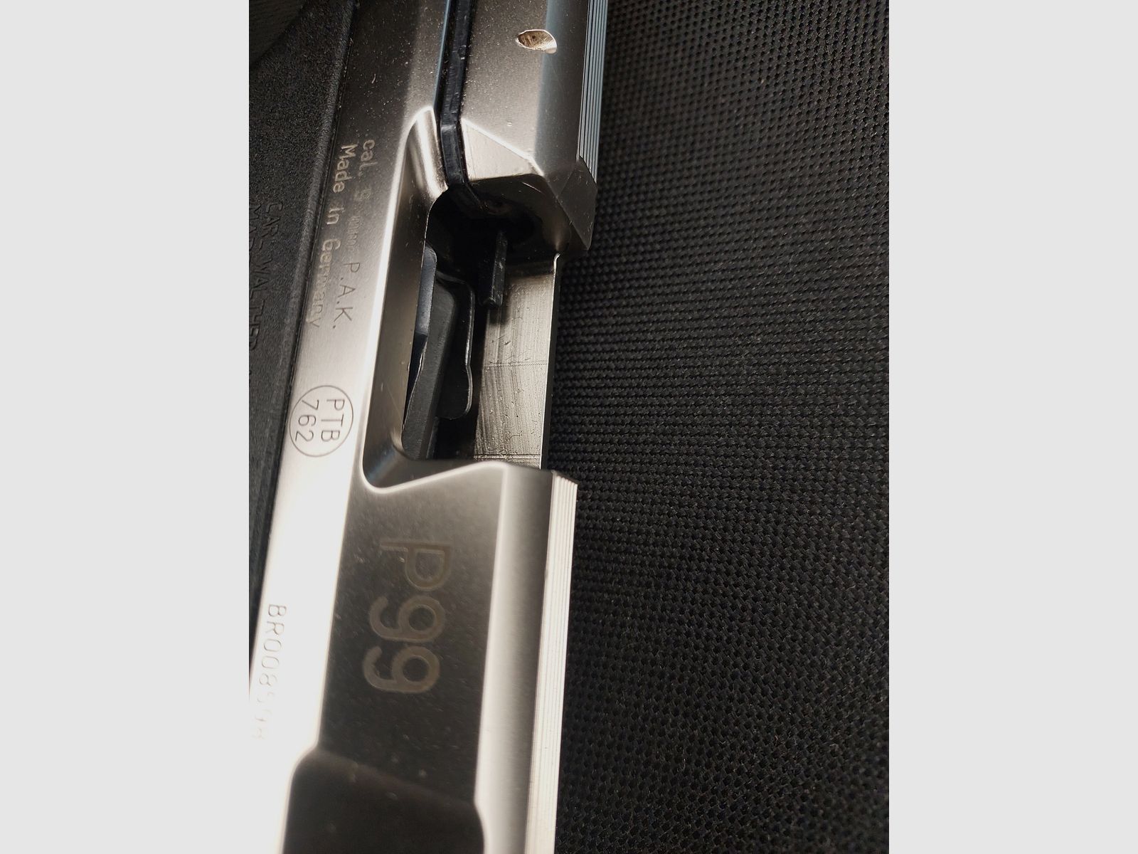 Pistolet d'alarme Walther P99 9mm P.A.K. bicolore Nickel (PTB 762) P 99