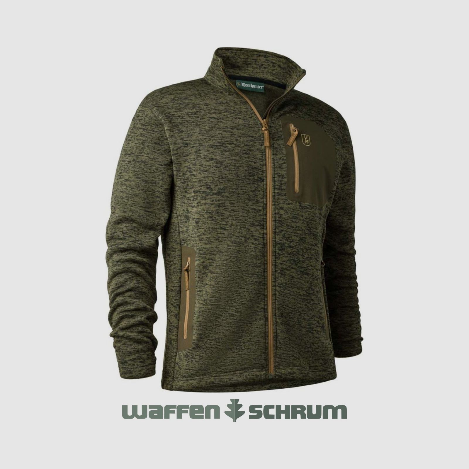 Deerhunter Fleece Jacket Sarek Olive Night Melange