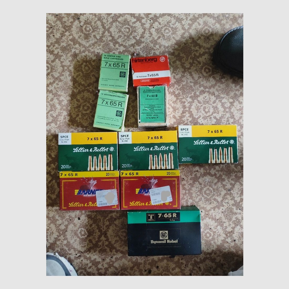 160 rounds of ammunition hunting ammunition caliber 7 x 65 R rifle cartridges long gun ammunition partial jacketed bullets