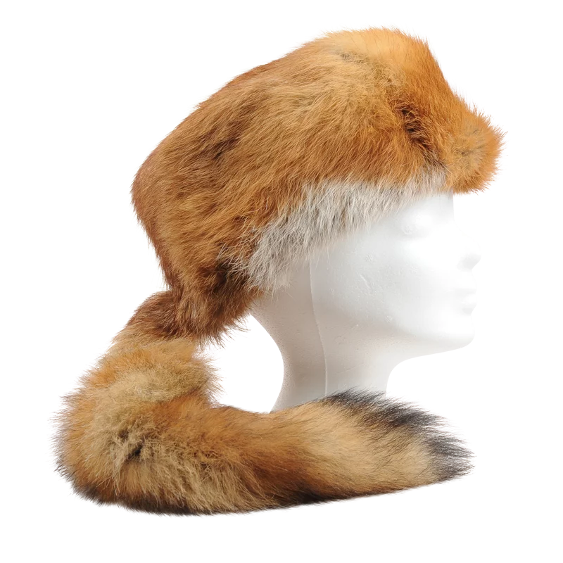 Changement de Fourrure Chapeau de Trappeur Renard Rouge