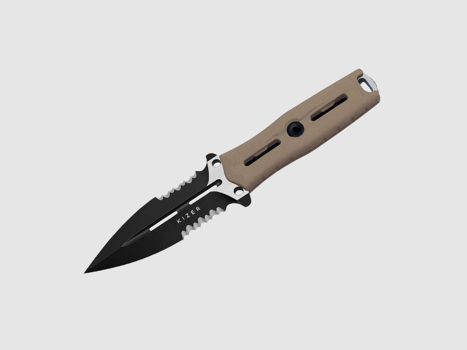 Kizer NORCROSS Nitro-V Tan G10 Double Combo Edge