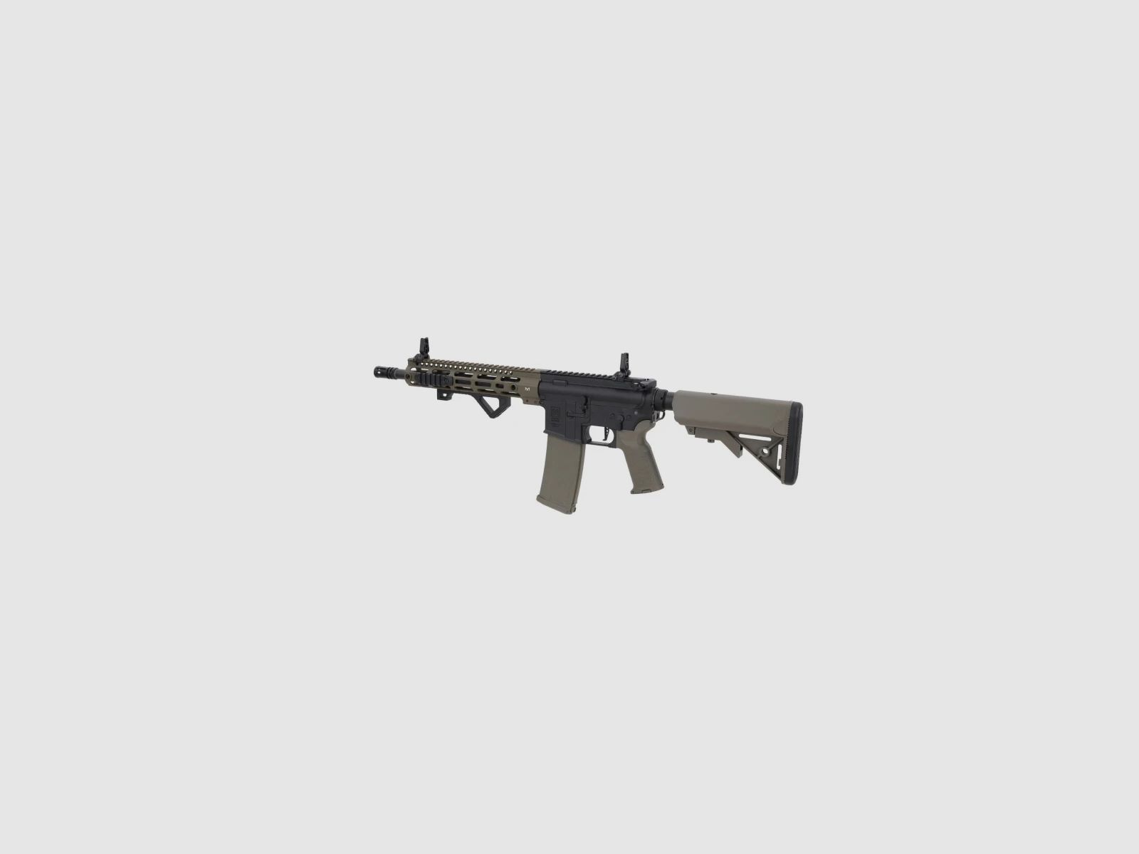 SA M4 Carbine M-LOK (SA-P20 PRIME™ Aster II ETU BLDC™) Rifle Airsoft Libre a partir de 18 - Negro/Oliva -F-